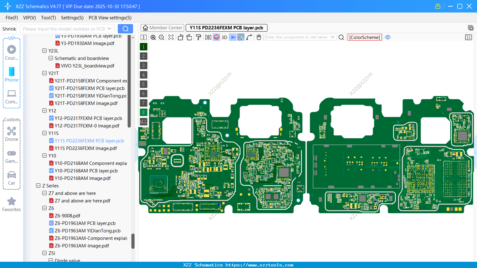 VIVO Y11S PD2236FEXM PCB Layer